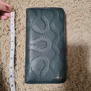 NWT vivienne westwood dark green wallet